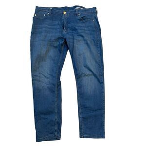 Mugsy Jeans Blue Lake Shores Classic Fit Stretch Medium Wash Denim, Size 42 X 31